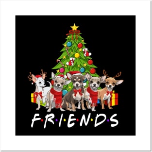 Christmas Tree Chihuahuas Posters and Art